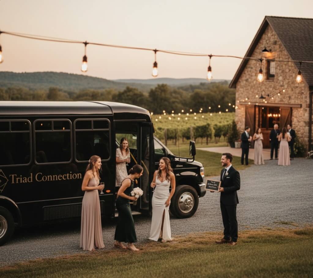Wedding Shuttle Service in North Carolina | Transportation by Triad
